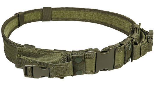 NcSTAR CVBLT2978G Vism Tactical Belt With Two Pouches/ Green