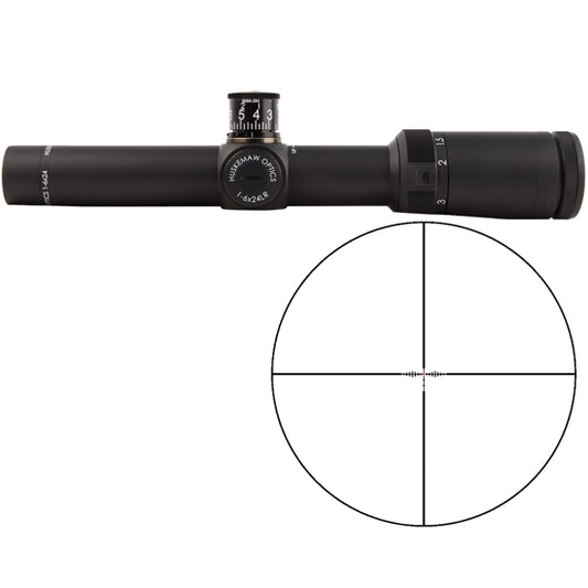 Huskemaw Optics 1016HO Tactical Hunter Black 1-6x24mm 30mm Tube, Illuminated HuntSmart Reticle