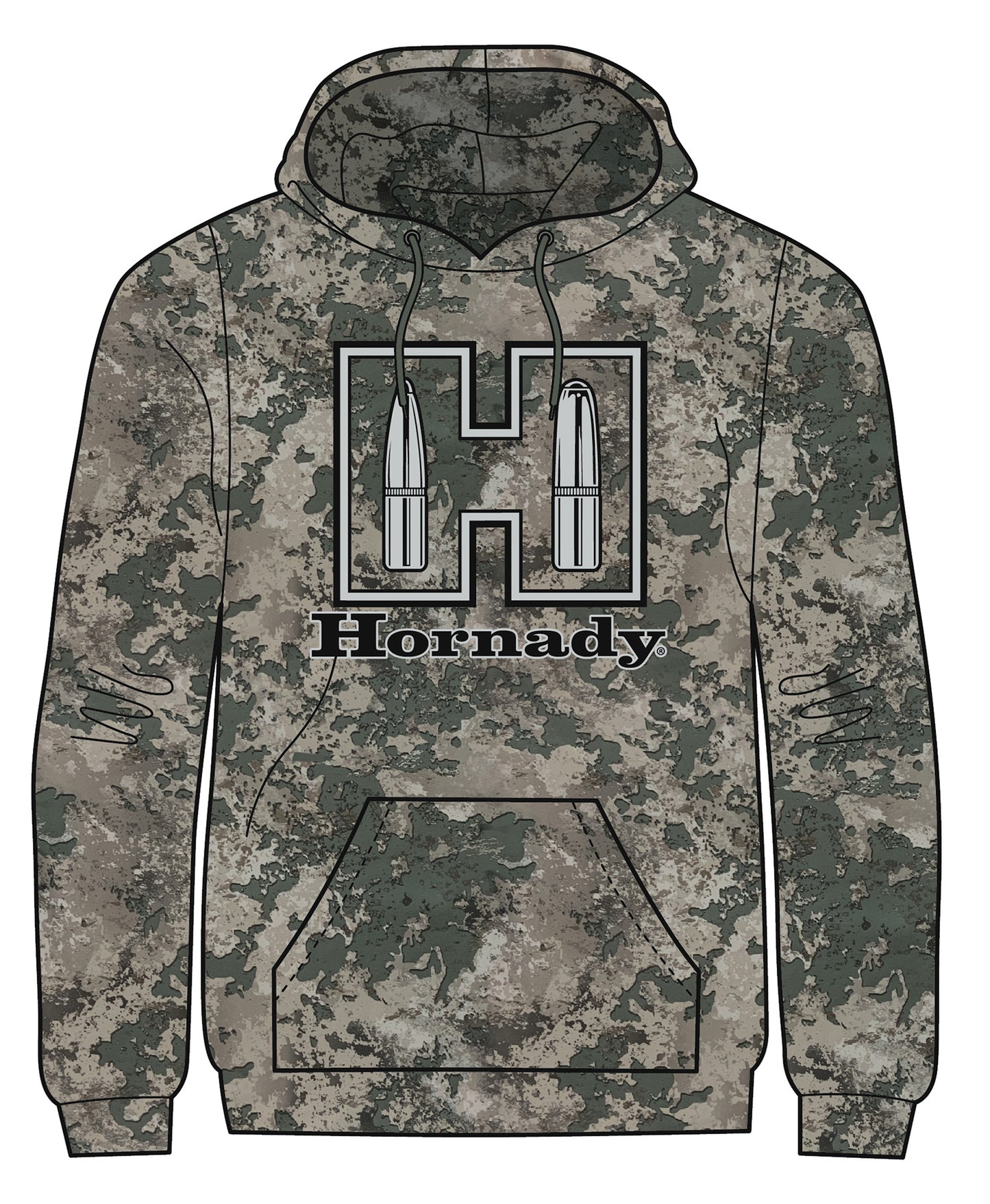 Hornady 99596XXXL Fleece Camo Long Sleeve 3XL