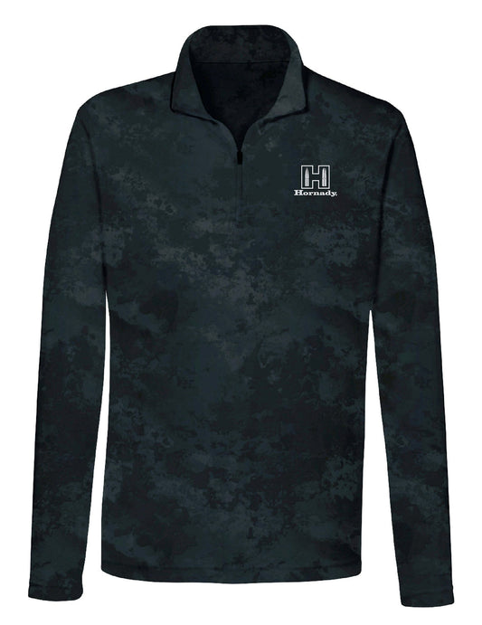 Hornady 99597XXXL Performance 1/4 Zip Black Long Sleeve 3XL