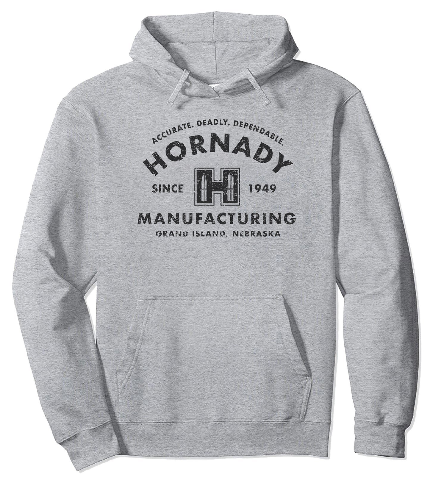 Hornady 99598XXL Accurate, Deadly, Dependable Gray Long Sleeve 2XL