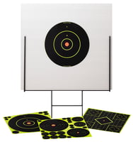 Birchwood Casey 46101 Shoot-N-C Portable Range Kit Self-Adhesive Universal Bullseye Includes Plastic Backboard/Steel Frame/Targets