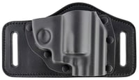 Galco TS224B TacSlide OWB Black Kydex/Leather Compatible W/ Glock 17 Gen1-5/19 Gen1-5/22 Gen2-5 Belt Slide Mount Right Hand