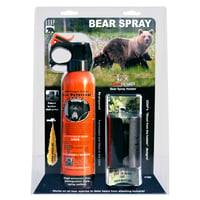 UDAP 12SO Safety Orange Bear Spray W/Plastic Griz Guard Holster, 30 Ft