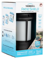Thermacell PSLL2 Patio Shield Lantern Mosquito Repeller Black Effective 15 Ft Odorless Scent Repels Mosquito Effective Up To 12 Hrs