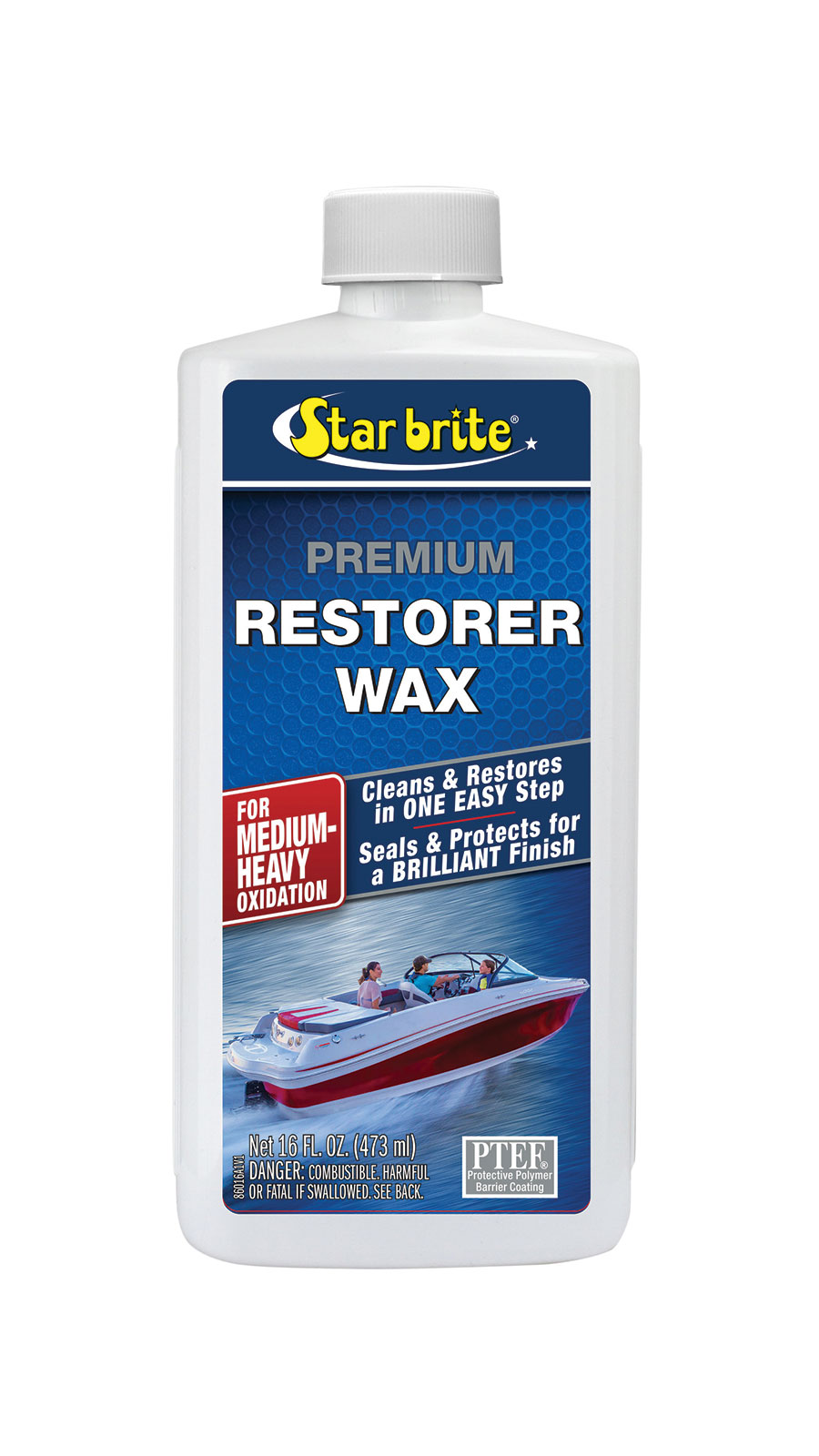 Star Brite 086016 Premium Restorer Wax 16 Oz