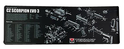 TekMat TEKR36CZSCORPION CZ Scorpion EVO 3 Cleaning Mat CZ Scorpion EVO 3 Parts Diagram 12