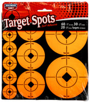 Birchwood Casey 33928 Target Spots Assortment 60-1" 30-2" 20-3" Targets