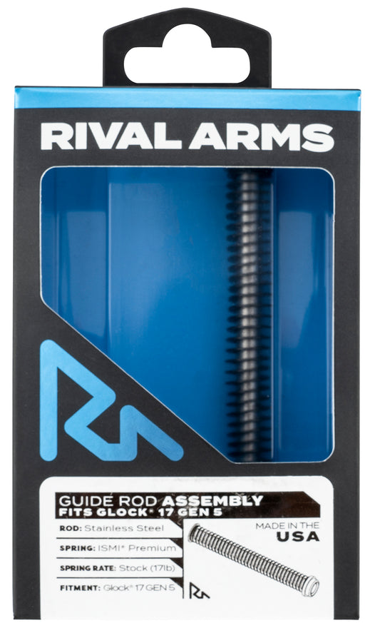 Rival Arms RA50G121S Guide Rod Assembly Silver Stainless Steel For Glock 17 Gen5