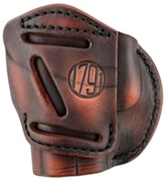 1791 Gunleather 4WH4VTGR 4-Way IWB/OWB 04 Vintage Leather Belt Clip Compatible W/Springfield XDS/Springfield XD/Glock 26/S&W M&P Shield Plus