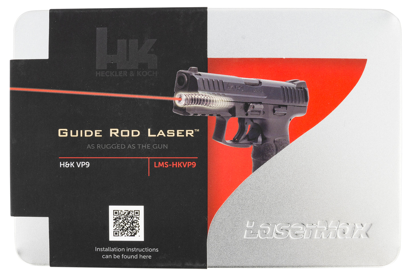 LaserMax LMSHKVP9 Guide Rod Laser 5mW Red Laser With 635nM Wavelength & Made Of Aluminum For HK VP9 (Except VP9SK Variant)