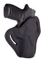 1791 Gunleather BH24SBLR BH2.4 OWB 2.4 Stealth Black Leather Belt Slide Fits Walther PPQ/Sig P320/Springfield XD-M