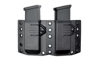 BRAVO DBL MAG PCHBravo Concealment Magazine Pouch, Double, 1.5" Belt Loops, Size Large, Fits Glock 19/17, Sig P320, HK VP9, CZP10 Magazines, Ambidextrous, Polymer, Black BC60-2003L FOR G19/P320 LGE B