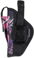 Bulldog FSN24MDG Extreme OWB Muddy Girl Camo Nylon Belt Loop/Clip Fits S&W J Frame Fits 2-2.50" Barrel Ambidextrous