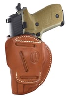 1791 Gunleather 4WH4CBRR 4-Way IWB/OWB Size 04 Classic Brown Leather Belt Clip Compatible W/Glock 26/Springfield XD/XDS/S&W Shield Plus Right Hand