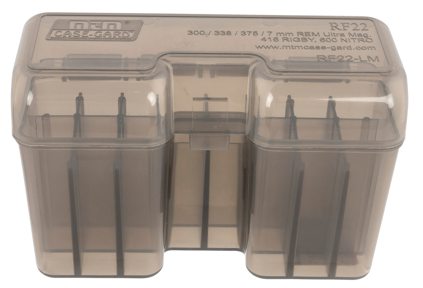 MTM RF22-LM-41 Case-Gard Flip-Top 22-Round Rifle Ammo Box Ultra Mags