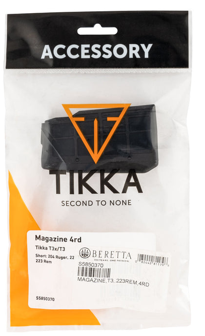 Tikka S5850373 T3 3rd Flush Fit 270 Win/30-06 Springfield/25-06 Rem/7mm Rem Mag/300 Win Mag/6.5 Swedish For Tikka T3x/T3 Black Polymer