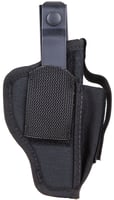 Blackhawk 40AM01BK Multi-Use IWB/OWB Size 01 Black Nylon Belt Clip Fits Medium Autos Fits 3-4" Barrel Ambidextrous