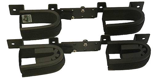 Rugged Gear 10065 Screw Mount Double Hook Black Steel Holds 2 Rifle/Shotgun