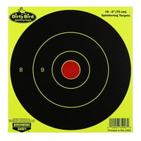 Birchwood Casey 35906 Dirty Bird Bullseye 6" Chartreuse 16/Pk