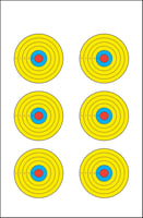 ACTION TGT BRIGHT 6 BULLSEYE 100PK