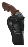 Galco SR46B Switchback OWB Black Leather Belt Slide Fits Ruger GP100/S&W K Frame Fits 6" Barrel Ambidextrous