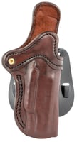 1791 Gunleather ORPDH1SBRR BH1 Optic Ready Size 01 OWB Style Made Of Leather With Signature Brown Finish, Adjustable Cant & Paddle Mount Type Fits 4-5