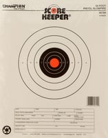 Champion Targets 45724 Score Keeper Slow Fire Bullseye Paper Hanging 50 Foot Pistol 11" X 16" Black/Orange 12 PK