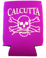 Calcutta CPCFU Pocket Can Cooler Fuscia W/Wht Logo