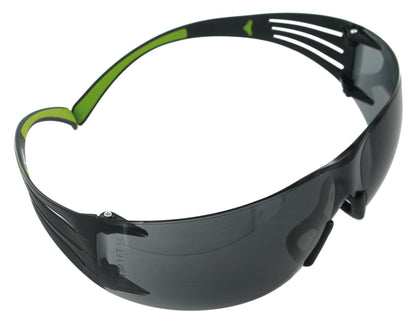 Peltor SF400PG8 Sport SecureFit 400 Adult Wraparound Gray Lens Polycarbonate Black Frame