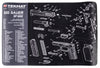 TekMat TEKR17SIGSP2022 Sig Sauer SP2022 Cleaning Mat Sig SP2022 Parts Diagram 11" X 17"
