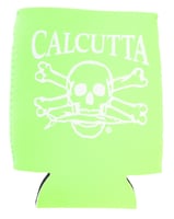 Calcutta CPCLG Pocket Can Cooler Lime Green W/Wht Logo