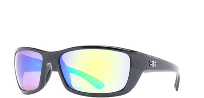 Calcutta BN1GM Bimini Sunglasses Black Frame/Green Mirror Lens 64mm