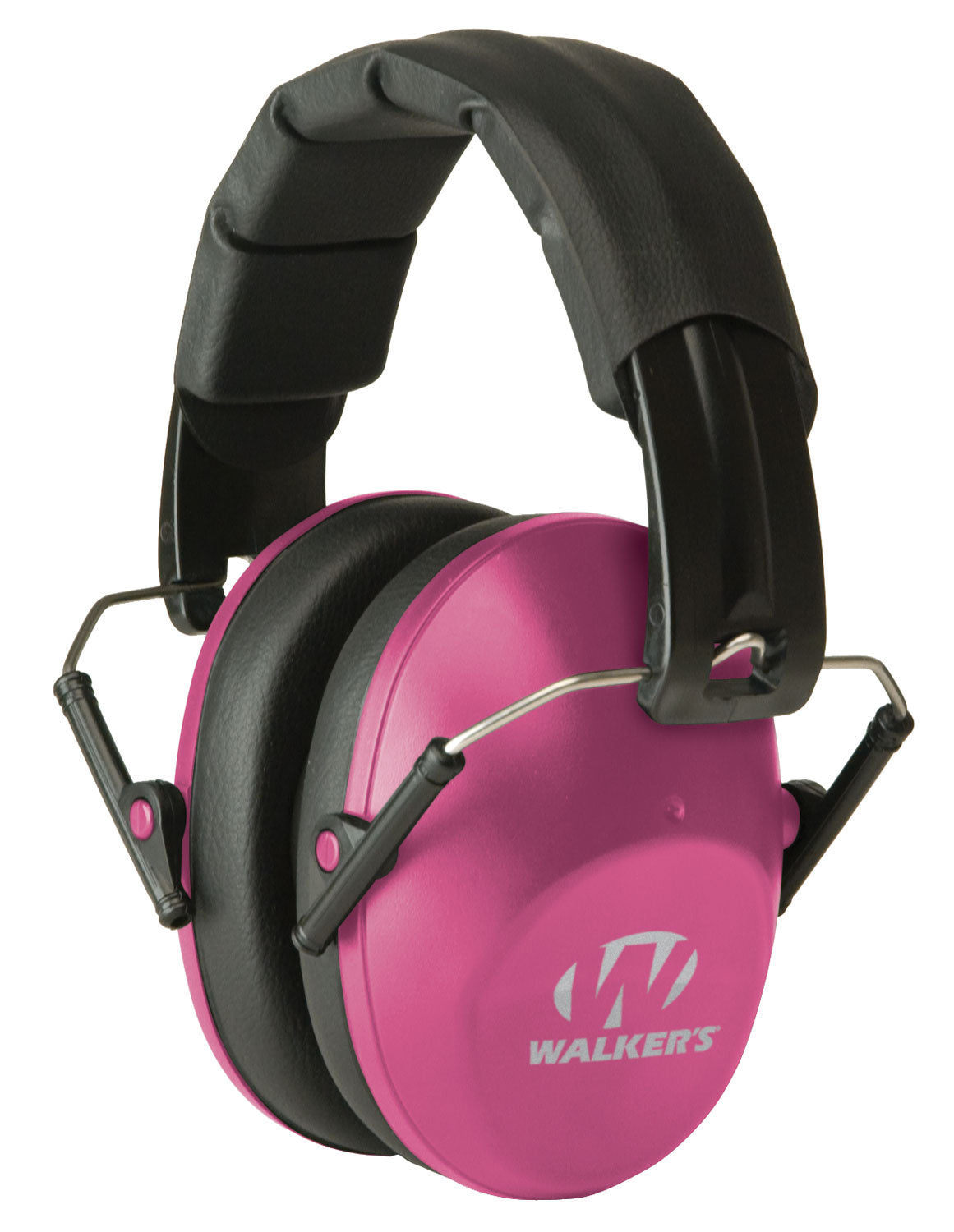 Walkers GWPFPM1PNK Pro Low Profile Passive Muff 22 DB Over The Head Pink/Black Polymer