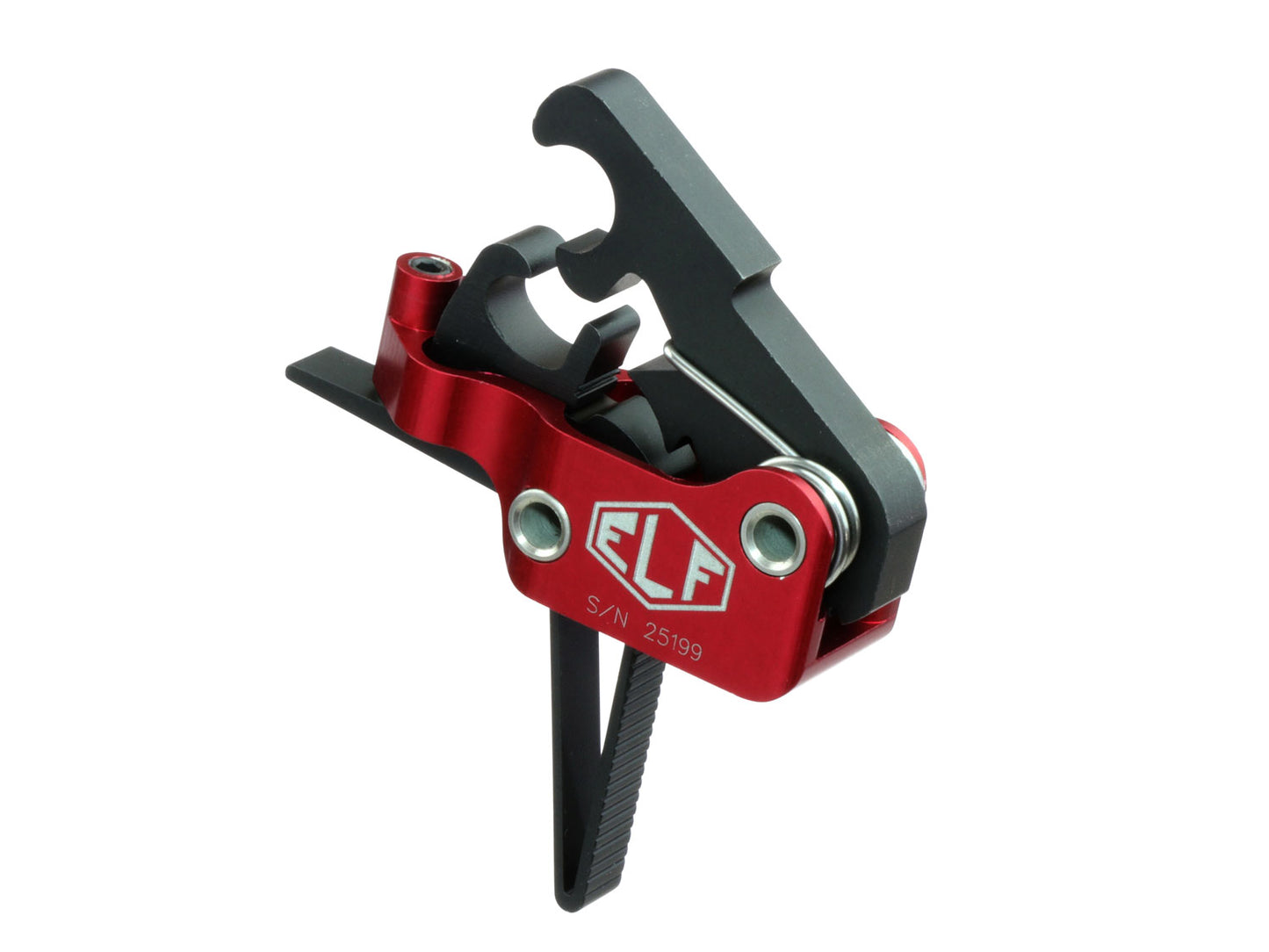 Elftmann Tactical MATCH-S Match Trigger AR-15 Black/Red Drop-In Straight 2.75-4 Lbs