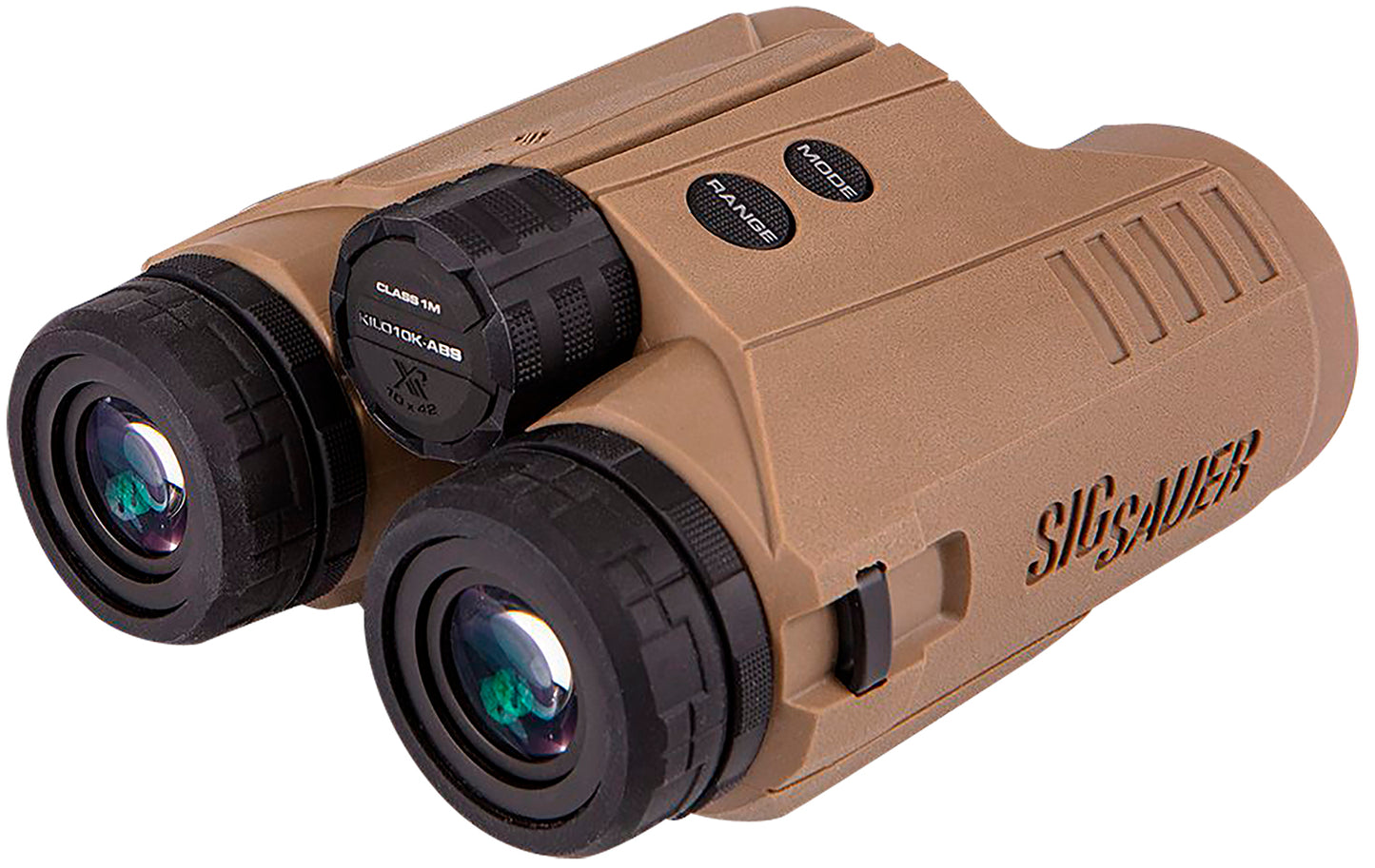 Sig Sauer Electro-Optics SOK10K11 KILO10K-ABS HD Binocular Rangefinder Flat Dark Earth Rubber Armor 10x42mm 10000 Yds Max Distance 304x256 Active Matrix OLED Display