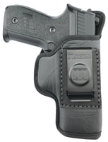 Tagua TWHS355 The Weightless 4-In-1 IWB/OWB Black Ecoleather Belt Clip Fits Most Single Stack 9/40/45 Right Hand