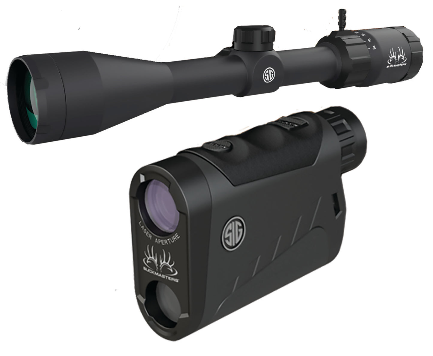 Sig Sauer Electro-Optics SOK15BM01 Buckmasters Combo Kit Black Anodized 3-9x 40mm 1" Tube BDC Reticle Red Laser Features Buckmaster Scope/Buckmaster 1500 Rangefinder