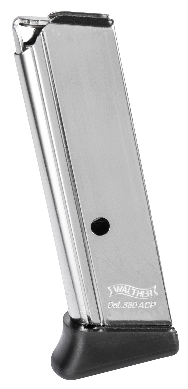 Walther Arms 2246012 PPK/S Nickel Detachable With Finger Rest 7rd For 380 ACP Walther PPK/S