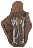 1791 Gunleather MOBH1BRWR BH1 Optic Ready OWB 01 Brown With Mossy Oak Leather Belt Slide Fits 5