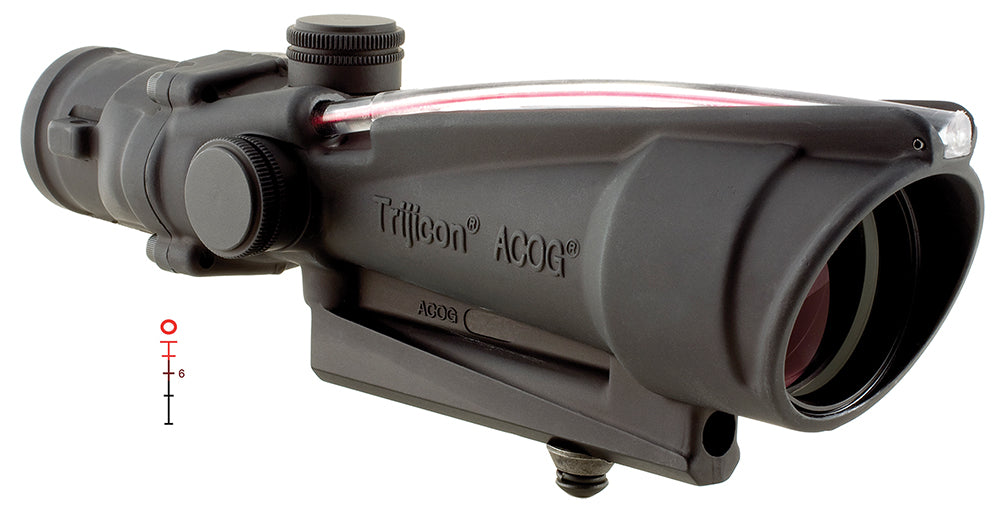 Trijicon 100136 ACOG Black Hardcoat Anodized 3.5x35mm Illuminated Red Donut .223/5.56 BDC Reticle