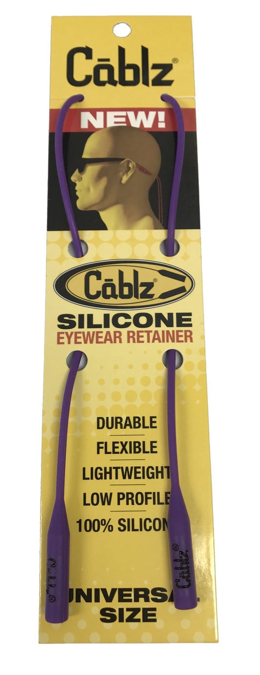 Cablz SiliconePrpl Silicone Eyewear Retainer, 16" Length, Purple