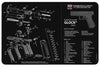 TekMat TEKR17GLOCKG5 Glock Gen5 Cleaning Mat Glock Gen5 Parts Diagram 11" X 17"