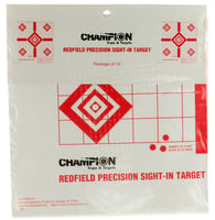 Champion Targets 47388 Redfield Sight-In Diamond Paper Pistol/Rifle 16" X 16" White/Red 10 Pk.