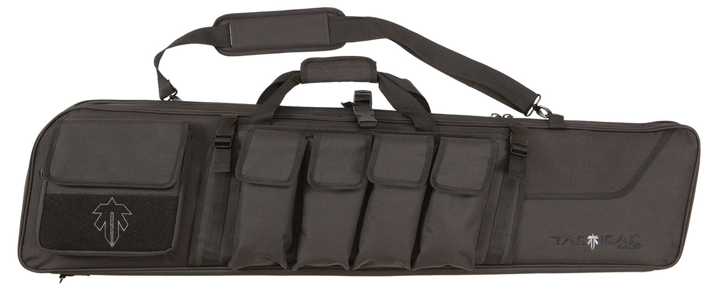 Tac Six 10920 Operator Gear Fit Tactical Case Made Of Endura With Black Finish Padded Storage Pocket, MOLLE Panel & Lockable Zipper For Rifles 44" L X 9.50" Exterior Dimensions