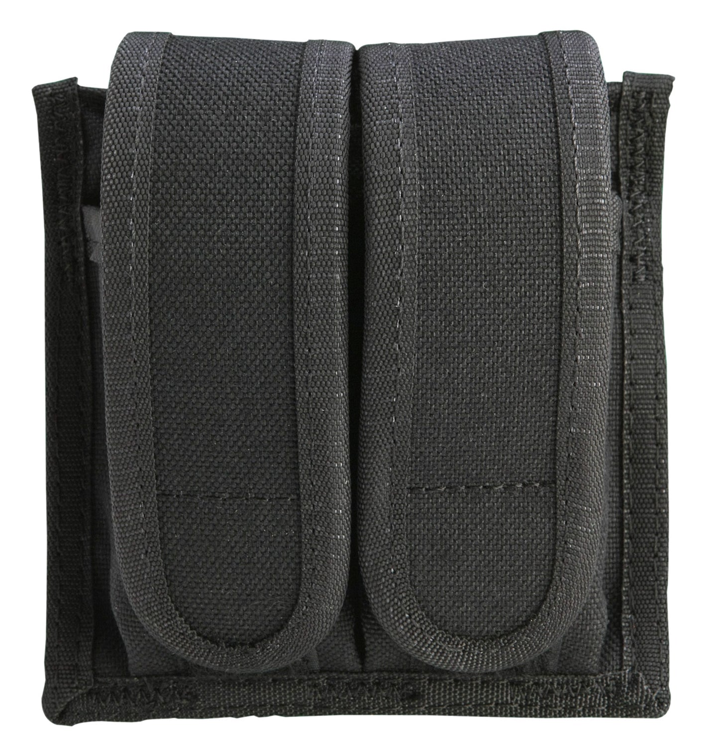 Uncle Mikes 88291 Universal Double Mag Case Black Kodra Nylon Belt Loop Belts 2.25" Wide