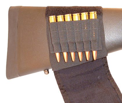 GrovTec US Inc GTAC83 Buttstock Cartridge Holder Cordura Capacity 6rd Rifle Slip On Mount