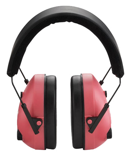 Champion Targets 40975 Electronic Muffs 25 DB Over The Head Pink/Black