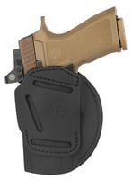 1791 Gunleather 4WH6SBLR 4-Way IWB/OWB Size 06 Black Leather Belt Clip Compatible W/ Springfield XDM/Glock 20 Ambidextrous