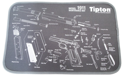 Tipton 558680 Maintenance Mat Neoprene Top W/Rubber Back Black W/Gray Trim 1911 Parts Diagram 10
